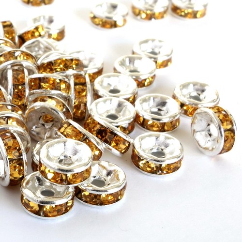 Strass rondelle zwischenperlen - strass,