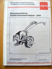 Agria 3200 (Robin-Motor) Betriebsanleitung Einachser  BA Bedienungsanleitung
