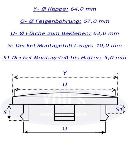 Nabenkappen nabendeckel ohne - nabenkappen,