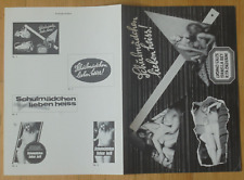 SCHULMÄDCHEN LIEBEN HEISS - Werberatschlag ´72 - Sexploitation MINO GUERRINI