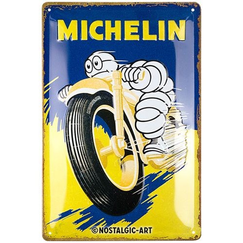 Relief blechschild michelin - relief-blechschild, "michelin
