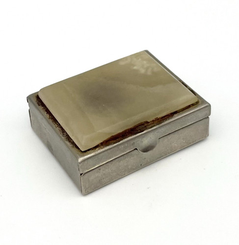 Vintage pillendose schmuckbox - pillendose,