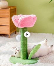 1 Stück tulpenförmiger Kratzbaum mit Sisalseil, Welpen-/Katzespielzeug, Kratzbre