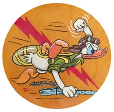 Handgemalter Patch aus Leder