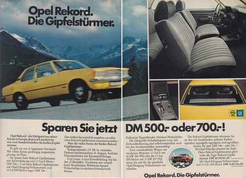 Opel rekord reklame - rekord,