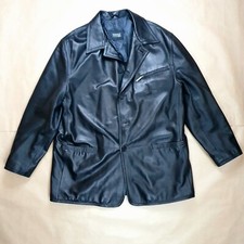 Versace Classic V2 Herren Lederjacke Oversize Caban Gr. L Schwarz Leder Jacke