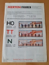 Merten Figuren für Modelleisenbahnen. Prospekt Ausgabe 1968.