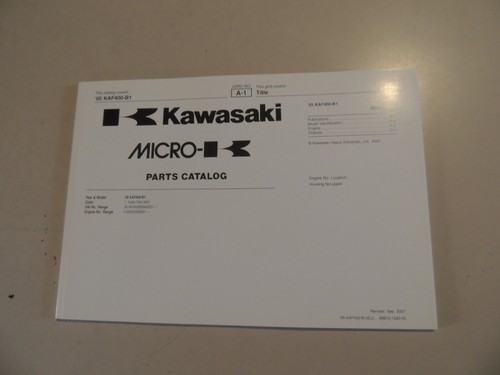 2005 parts catalog kawasaki - 2005,