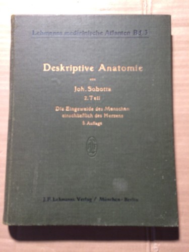 Sobotta deskriptive anatomie - sobotta,