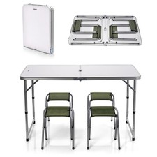 Campingtisch mit 4 Stühlen