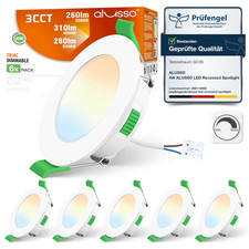 Alusso led einbaustrahler 230v - alusso,