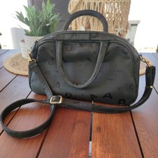Picard Damen Umhängetasche Bowlingbag schwarz Nylon Crossbody+ Taschenanhänger 