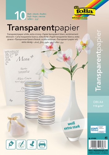 Folia transparentpapier din - transparentpapier, a4