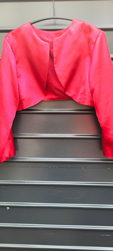 Damen bolero kurz rot - kurz, offen