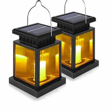 2x LED Solarlaterne mit LED