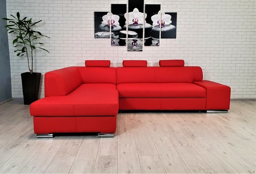 Echtleder ecksofa ferrari - echtleder,