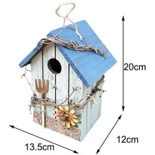 Holz Vogelhaus Handbemalt