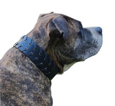 Lederhalsband fade leder - lederhalsband,
