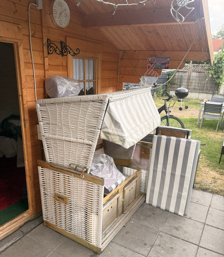 Ruhebett mit sonnendach - ruhebett,