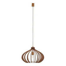 Nowodvorski-Lighting Hängeleuchte Ika ID mit Holzlamellen-Schirm Ø 51cm Lampe