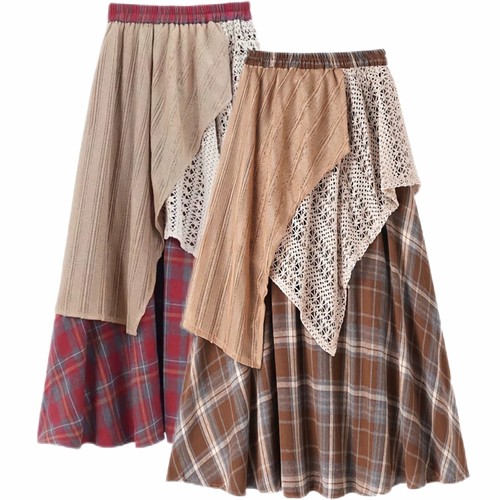 Damen vintage kariert rock - damen,