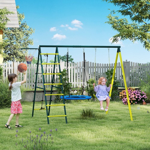 Outsunny kinderschaukel set - outsunny, kinderschaukel-set