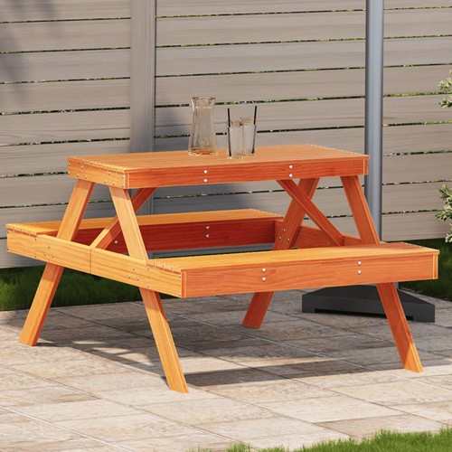Picknicktisch wachsbraun - picknicktisch,