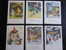 AK Ernst Fay, Künstlerkarten Weihnachten, Ak Weihnachten Neujahr Kinder Zwerge