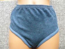 Damen Frottee Taillenslip Gr:44/46 blau/geblümt