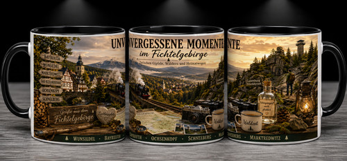 Fichtelgebirge souvenir tasse - fichtelgebirge,