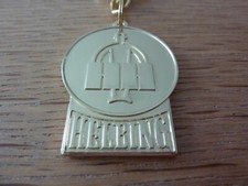 "HELBING" KÜMMEL SCHLÜSSELANHÄNGER - METALL - GOLD - UNBENUTZT