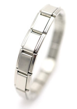 Italian Charm Bracelet Armband 18 Charms -17,1 cm Edelstahl Passt zu Nomination