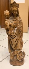Holzfigur Madonna mit Kind