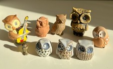Eulen Figuren Konvolut aus