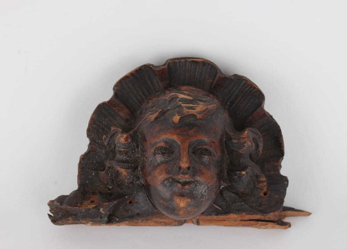Kopf engelkopf holz geschnitzt - holz,