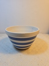 Vintage blau-weiß Streifen