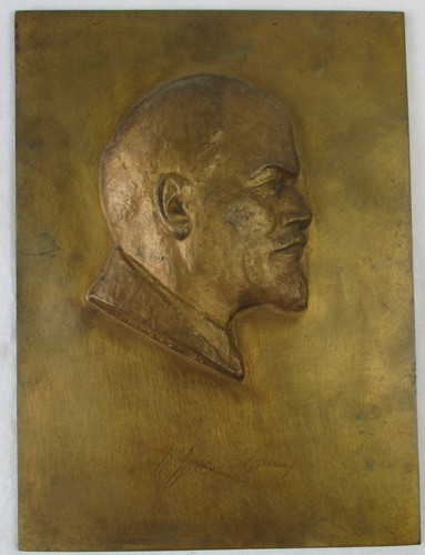 Relief messing bronze - relief, w.i