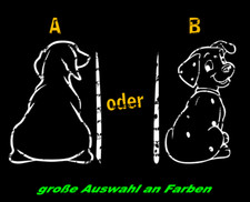 Autoaufkleber Hund 22cm