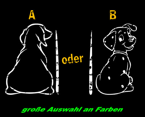 Autoaufkleber hund 22cm - autoaufkleber,