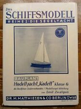 Das Schiffmodell Reihe2 Segelyacht Deutsches Kadett Klasse G Gebraucht 