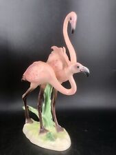 Cortendorf Flamingo Paar Porzellan Flamingos Porzellanfigur groß 35cm Figur 1950