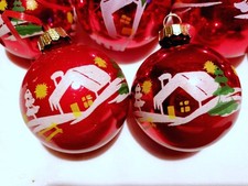 DDR Weihnachtsschmuck Christbaumschmuck aus Lauscha  17 Kugeln bemalt