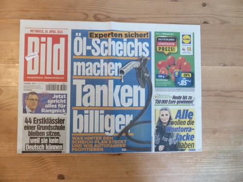 Bildzeitung 2024 ein - bildzeitung,