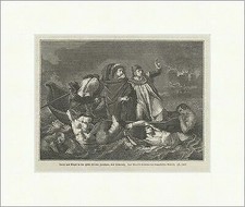 Dante und Virgil in der Hölle bei den Zornigen Holzstich SUPERPREIS 0139