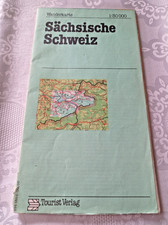 Sächsische Schweiz Wanderkarte von 1987 DDR Landkarte