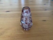 Böhmische Glasvase Rubinrot