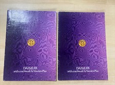 Hb50- 2x DAIMLER Sortiment von VANDEN PLAS Auto Verkaufsprospekt 1978