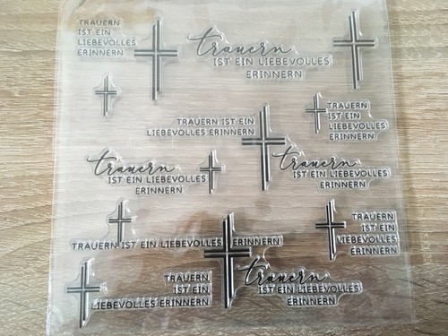 Silikon stempel trauern - "trauern, ist