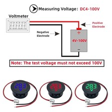 2 Draht DC Digital Voltmeter