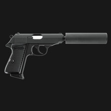Walther PPK/S GBB - Set mit Schalldämpfer